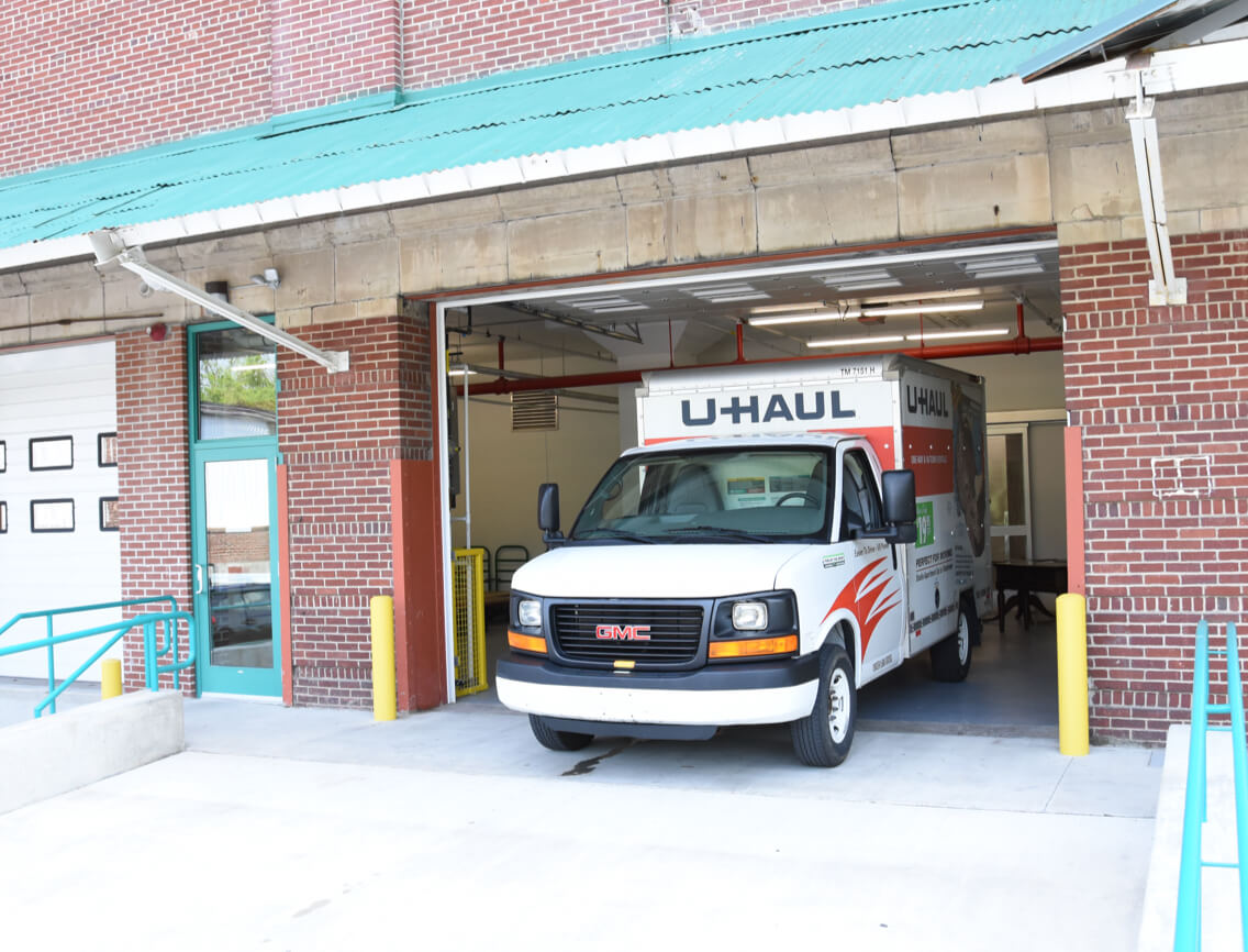 Loading garage area at Bethlehem Self Storage